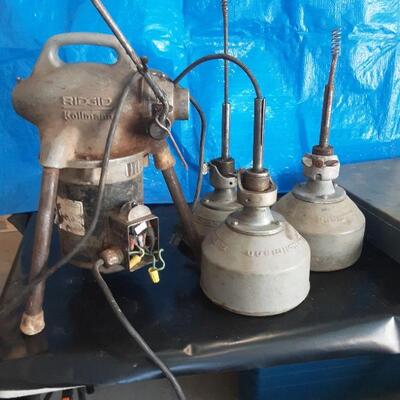 lot 153 - Ridgid Kolman cleaning machine, etc