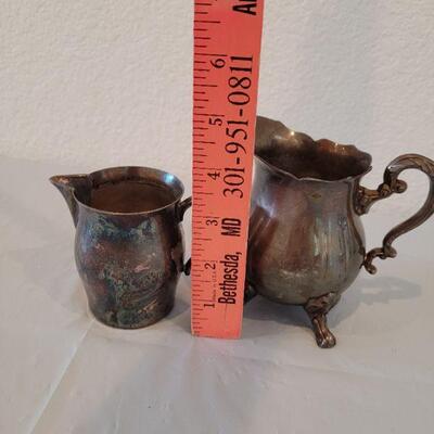 Lot 2: Vintage Plated Creamers