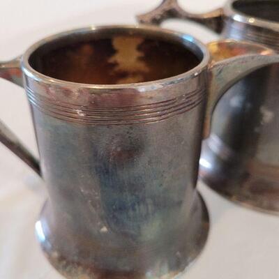 Lot 3: Vintage Sheffield Plate Teapot, Creamer and Sugar Bowls