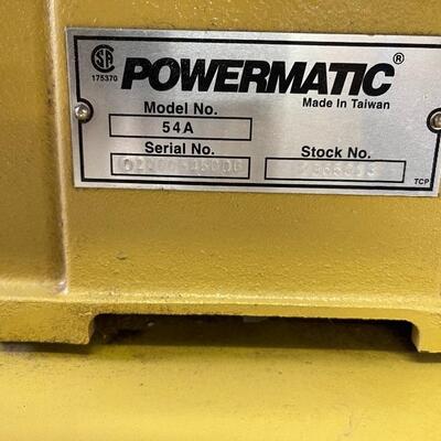 815-PowerMatic Model: 54A Planer
