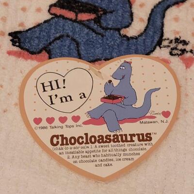 Lot 18: Chocolate Fondue Pot & Chocloasurus Handtowels
