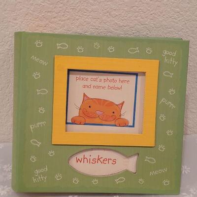 Lot 20: (2) New Kitty Plates with Cookie Cutters and Cat Memory Album 
