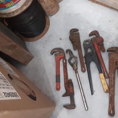 lot 205 -Wrenches, buckets etc as shown