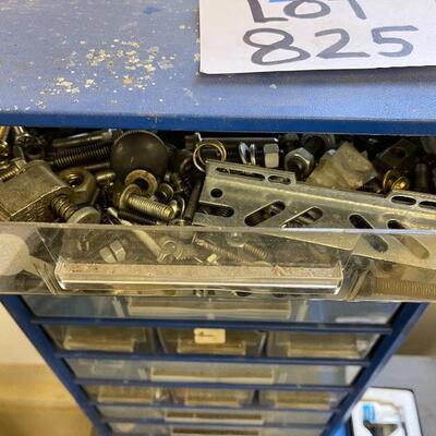 825-Blue Painted Steel Hardware Storage Cabinet