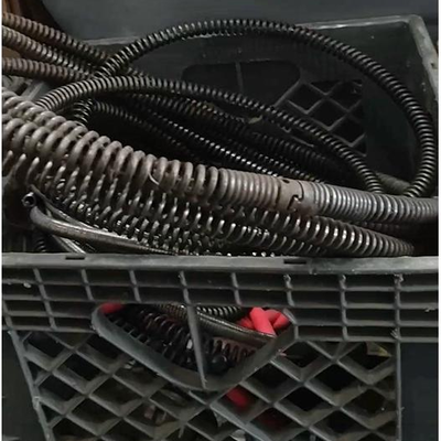 lot 245 - Crate of assorted plumbing cables, etc.
