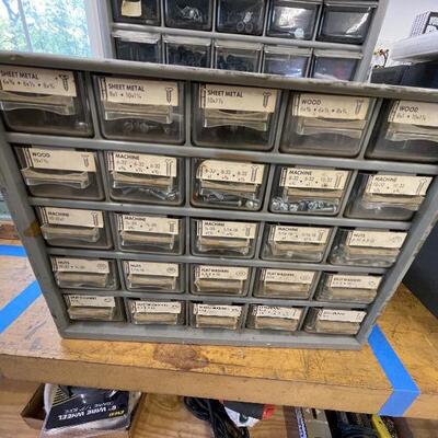 828-Qty (4) Hardware Drawer Garage Organizers 