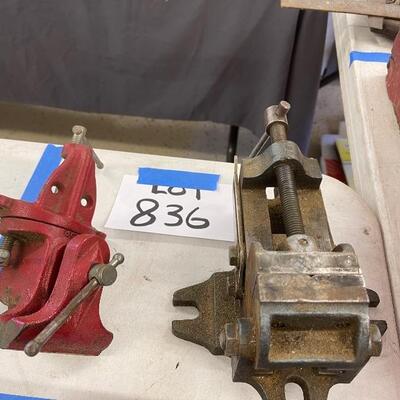 836-Qty Two Workbench Vices
