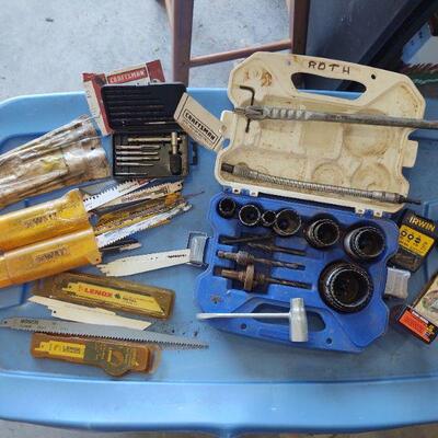 Lot 272 - of bits, saws, etc