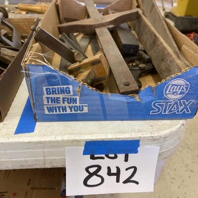 842-Vintage Woodworking Levels, Square, etc.