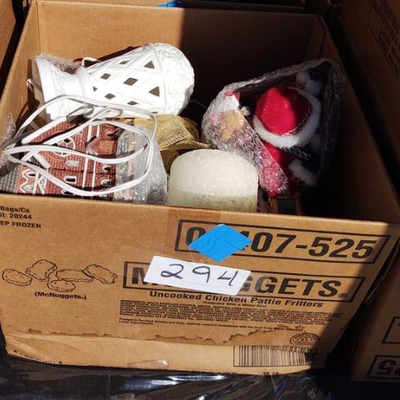 Box of assorted Christmas