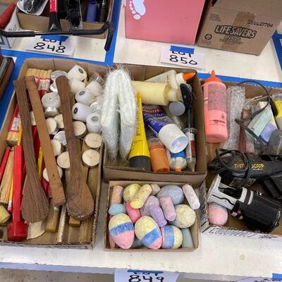 849-Glue Gin, Chalk, Misc Glues, etc..