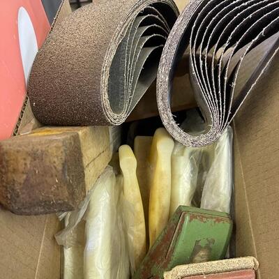 850-Large Boxes of Sandpaper and Sanding Accessories