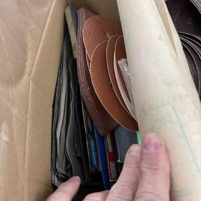 850-Large Boxes of Sandpaper and Sanding Accessories