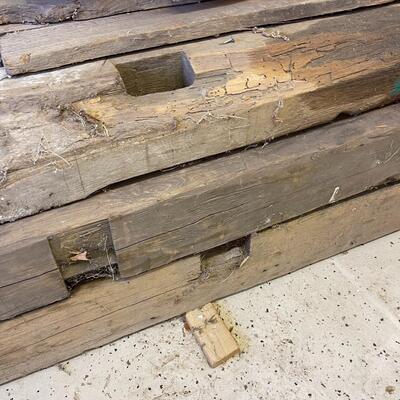 Vintage Reclaimed Large Lot of Barn Wood-Beams and Cut Boards