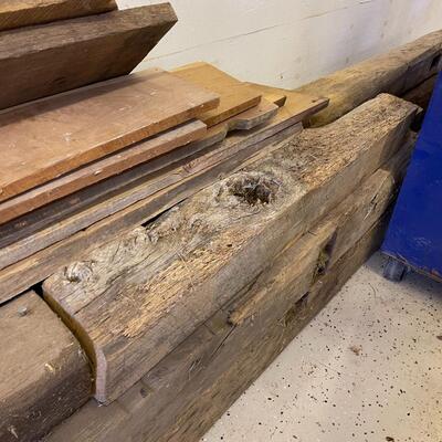 Vintage Reclaimed Large Lot of Barn Wood-Beams and Cut Boards