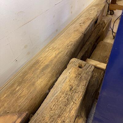 Vintage Reclaimed Large Lot of Barn Wood-Beams and Cut Boards