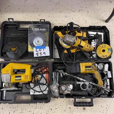 859-DeWalt Power Tool LOT