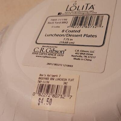 Lot 24: Assorted NEW HALLMARK Grilling Theme Plates and Napkins 