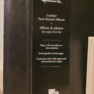 Lot 28: New HALLMARK Leather Memory Album + Someone Special Love Figure 