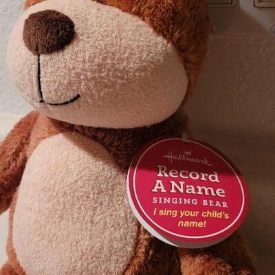 Lot 31: HALLMARK Record a Name Bear - Turns On