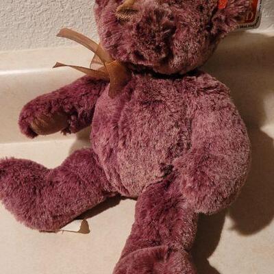 Lot 33: GUND Baby Squeeze and Light Color Worm + New YORRICK Plush Bear 
