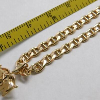14 KT Gold Registered Nurse Pendant on 14KT Gold 20" Mariner Link Chain 14grams