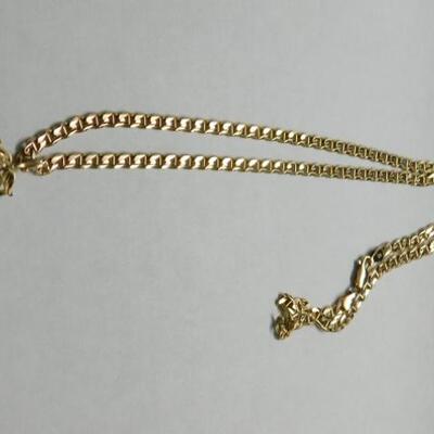 14 KT Gold Registered Nurse Pendant on 14KT Gold 20" Mariner Link Chain 14grams