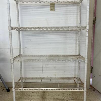 865- White Epoxy Coated Wire Shelving