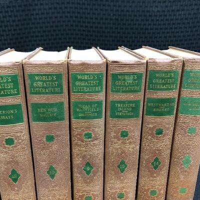 Vintage World's Greatest Literature Books Set of 8