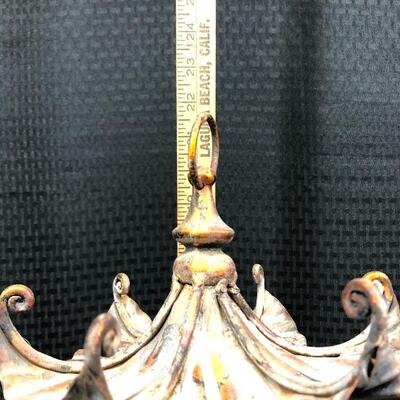 Copper Lantern Asian Pagoda Style Candle Holder