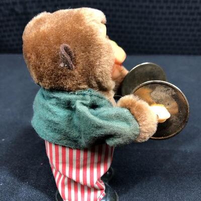 Vintage Cymbal Playing Mechanical Wind Up Monkey 