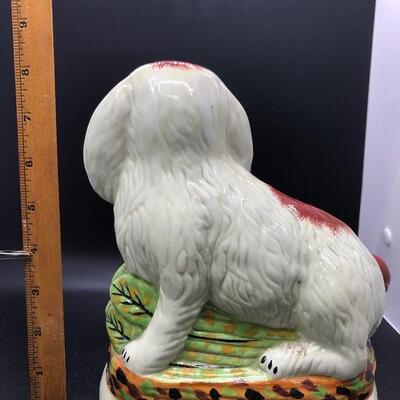 Vintage Staffordshire Russet Red & White Spotted Rabbit Figurine