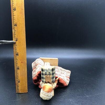 Vintage 3" Miniature Girl at Table Figurine