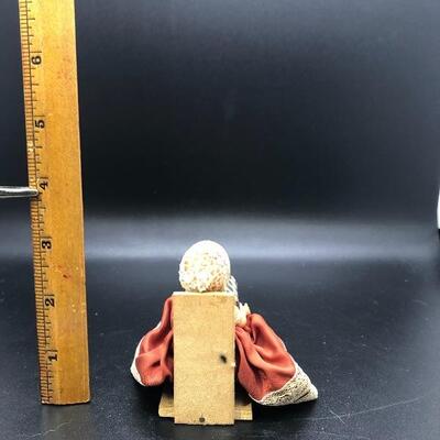 Vintage 3" Miniature Girl at Table Figurine