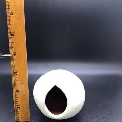 WONDERFUL EARLY ALETHA SOULE' STUDIO FREE FORMED ORGANIC POTTERY VASE 1991