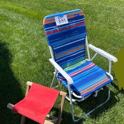 885- Beach Folding Chairs, Flippers, Etc.
