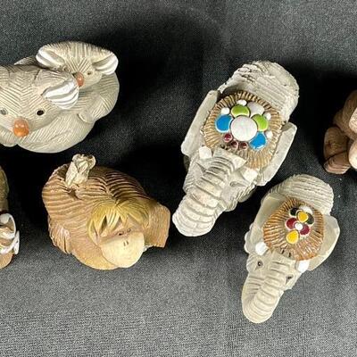Lot of 6 Animal Figurines ARTESANIA RINCONADA