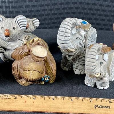 Lot of 6 Animal Figurines ARTESANIA RINCONADA