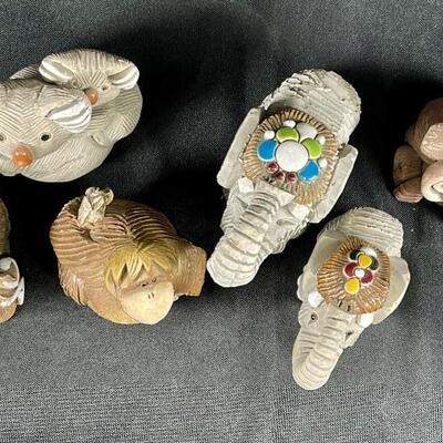 Lot of 6 Animal Figurines ARTESANIA RINCONADA