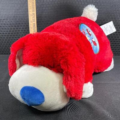 2011 Limited Edition Pillow Pet Red White & Blue Patriotic Dog Plush