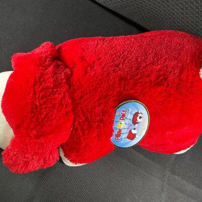 2011 Limited Edition Pillow Pet Red White & Blue Patriotic Dog Plush