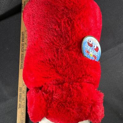 2011 Limited Edition Pillow Pet Red White & Blue Patriotic Dog Plush