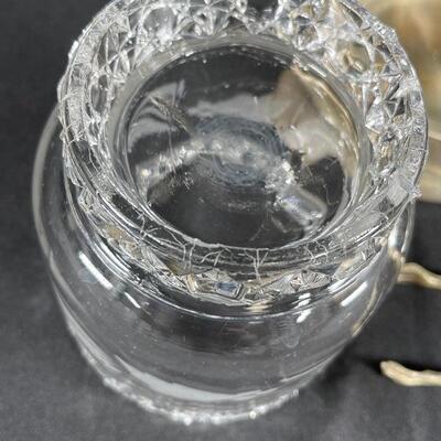 Antique Silverplate Castor Pickle Olive Condiment Jar with Tongs