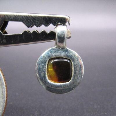 Small 1/2" Silver Tortoise Shell Pendant Charm