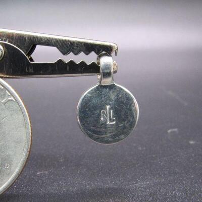 Small 1/2" Silver Tortoise Shell Pendant Charm