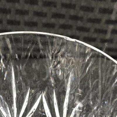 Set of 3 Vintage Cut Crystal Rocks Bar Drink Glasses