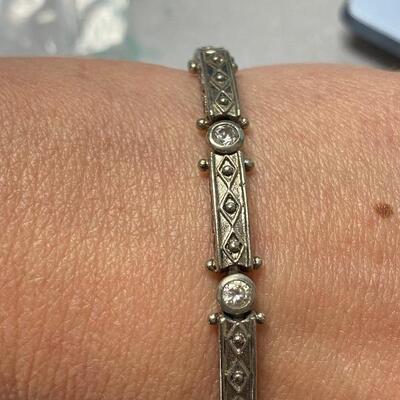 ADI Sterling Silver 925 CZ Bracelet