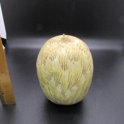 Vintage Wax Owl Art Candle Figurine 