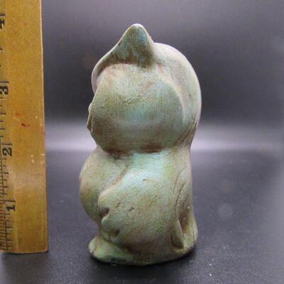 Vintage Chalkware Ceramic Owl Figurine