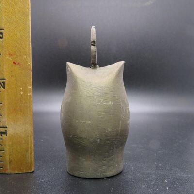 Vintage Brass Owl Shaped Bell